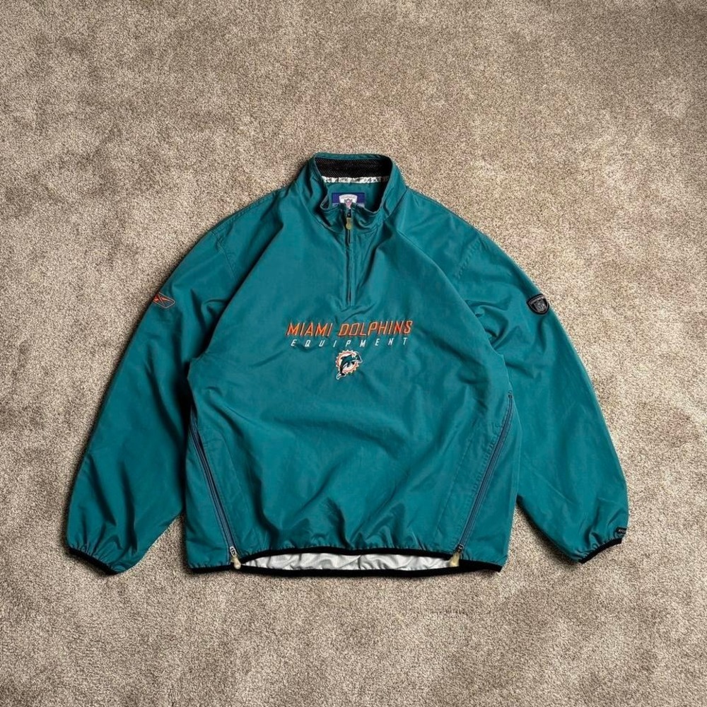 MIAMI DOLPHINS QUARTER-ZIP JACKET